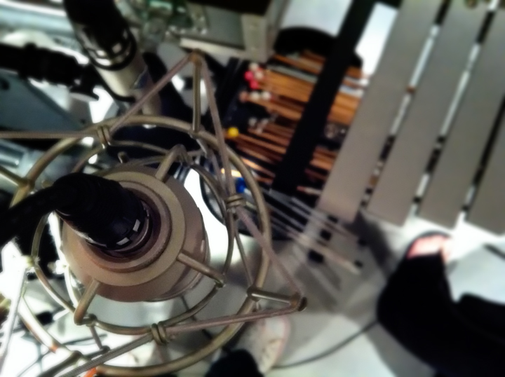 ドラミングの録音風景